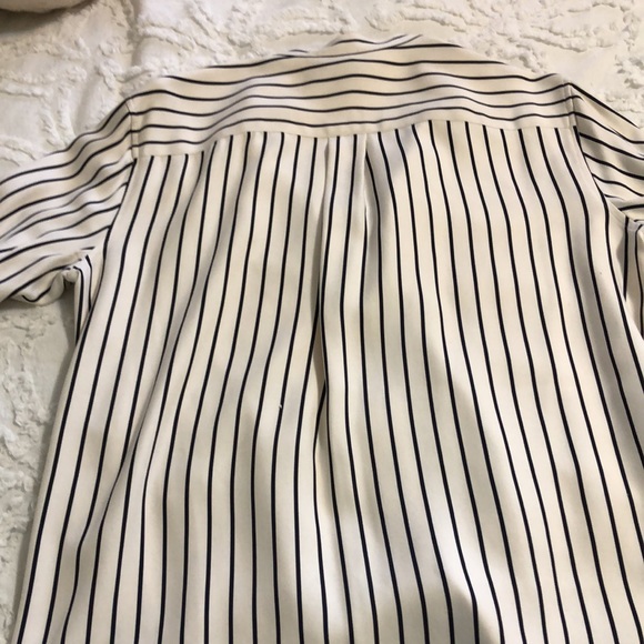 Lauren Ralph Lauren Cream and Black Striped Blouse - Picture 4 of 4